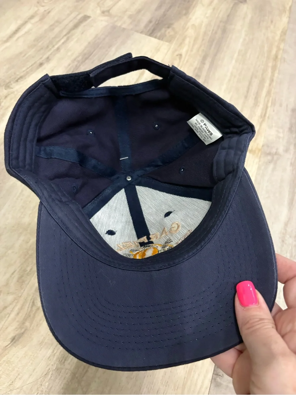 Vintage Navy Blue Garfield Classic Gear Baseball Cap NWT